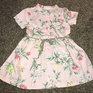 Carters Pink Floral Shirtdress